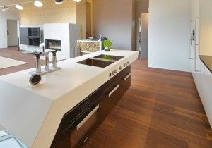 Byt Praha Nové Město - kuchyně, detail spotřebičů Bora profesional, Miele a Gaggenau.