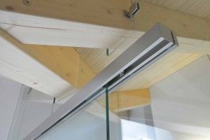Byt Praha Nové Město - detail prosklené příčky.
